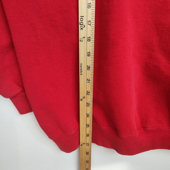 VTG Genus Mickey Mouse Sweatshirt Women's XL Red Embroidered Graphic Print - Picture 6 of 8